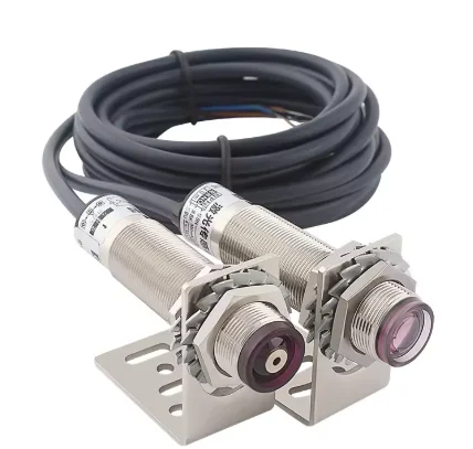 M12 Lasersensor Optische Schakelaar Laserteller Schakelaar Zichtbaar Licht E3F-20C1/20L 20m Detective Afstand