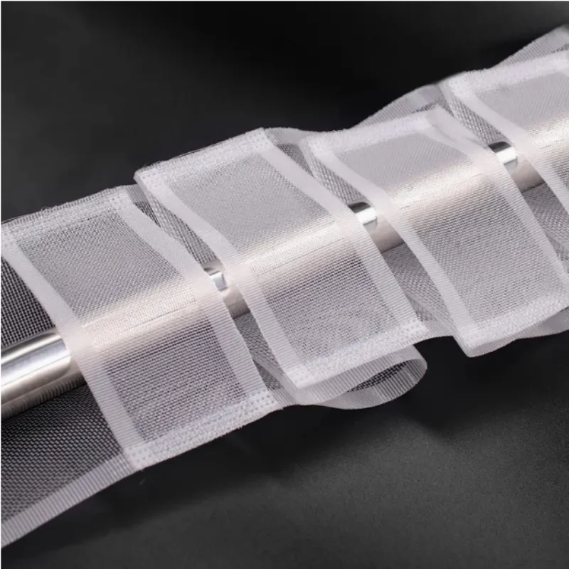 98.4inch/Roll White Curtain Tape 10cm Transparent Nylon Curtain Rod Pocket Tape Home Textile Accessories