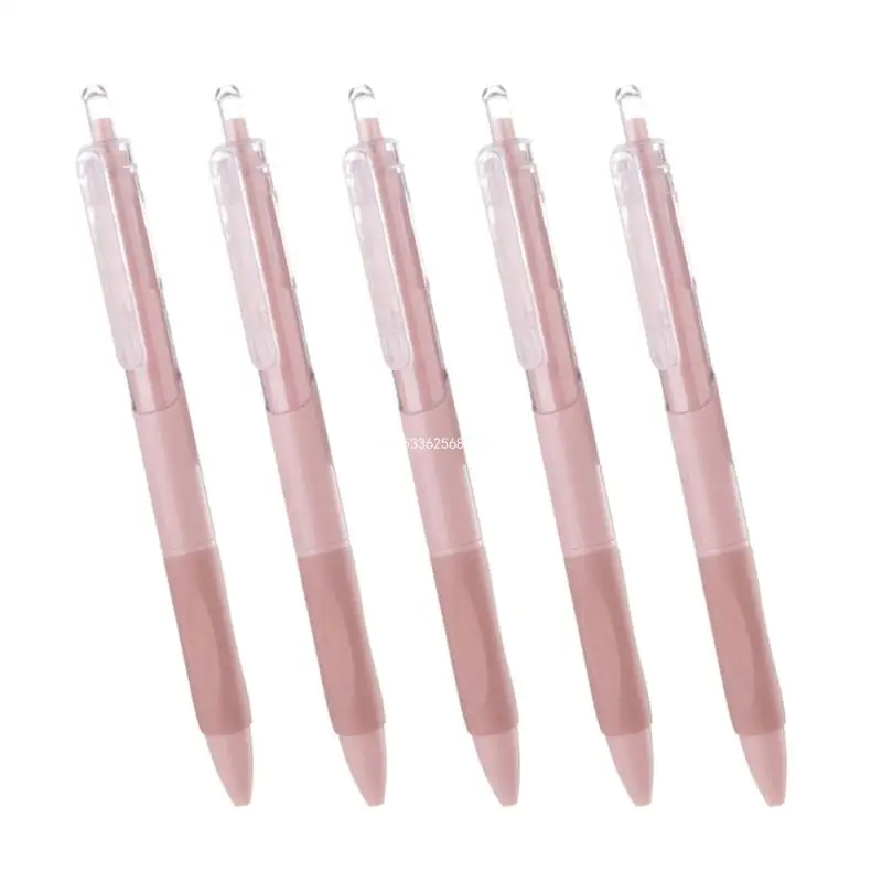 5Pcs Refillable Gel Pens Retractable Gel Pens Non-Slip Grip Refillable Office Signing Pen Smoothly Writing for Writing Dropship