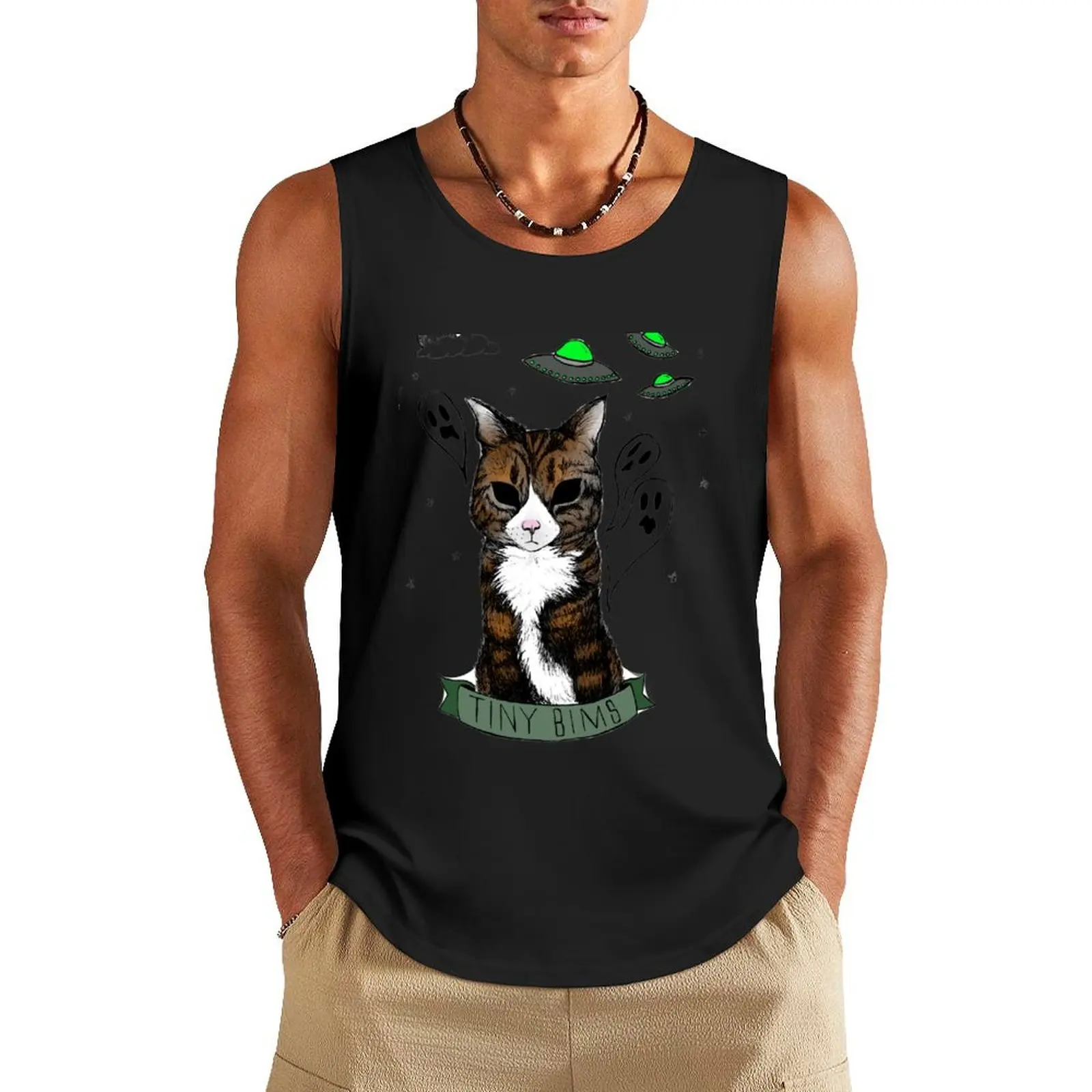

RLGS Black Eyed Bims Tank Top gym for men Men's cotton t-shirt