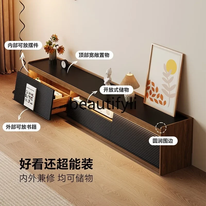 

2003 ТВ-шкаф, напольный журнальный столик из массива дерева, ореха, комбинированный высококачественный напольный шкаф для телевизора из каменной плиты