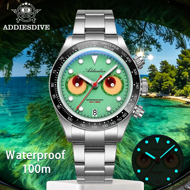 Мужские часы-хронограф ADDIESD – обзор и цена Watch Crown Pusher