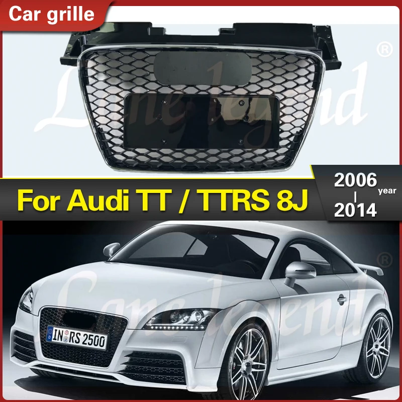 

For TTRS Style Car Front Bumper Front Grille Racing Grill for Audi TT/TTS 8J 2006-2014 For TTRS Grill Car Styling Accessories