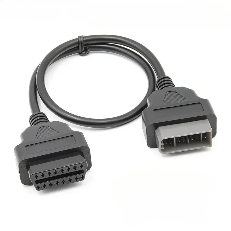 Latest For Nissan 14Pin To 16Pin Cable OBD II Diagnostic Interface 14Pin To OBD2 16 Pin Adapter Works For Auto Car Vehicles Tool