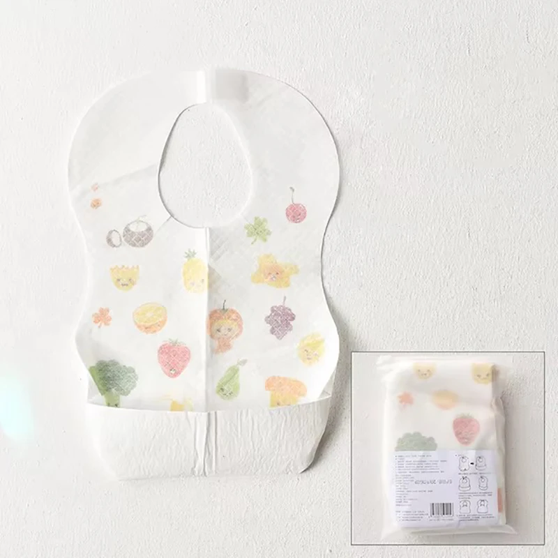 Disposable Bib Baby Saliva Napkin Kids Dining Clothes Protector No-wash Waterproof Anti-dirty Bib Eating Portable Disposable Bib