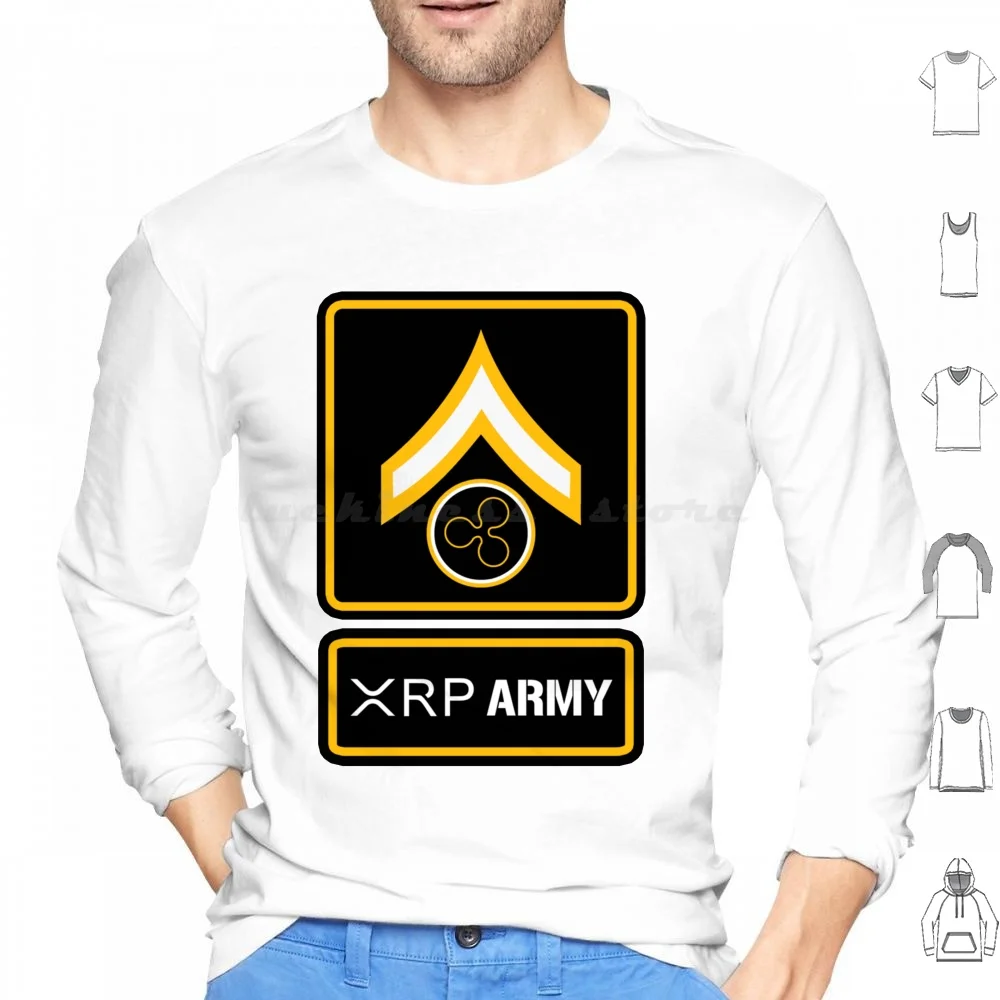 Xrp Army Hoodies Long Sleeve Xrp Xrp Army Cryptocurrency Crypto Xrp Crypto Xrp To The Moon Ripple Blockchain Hodl Xrp