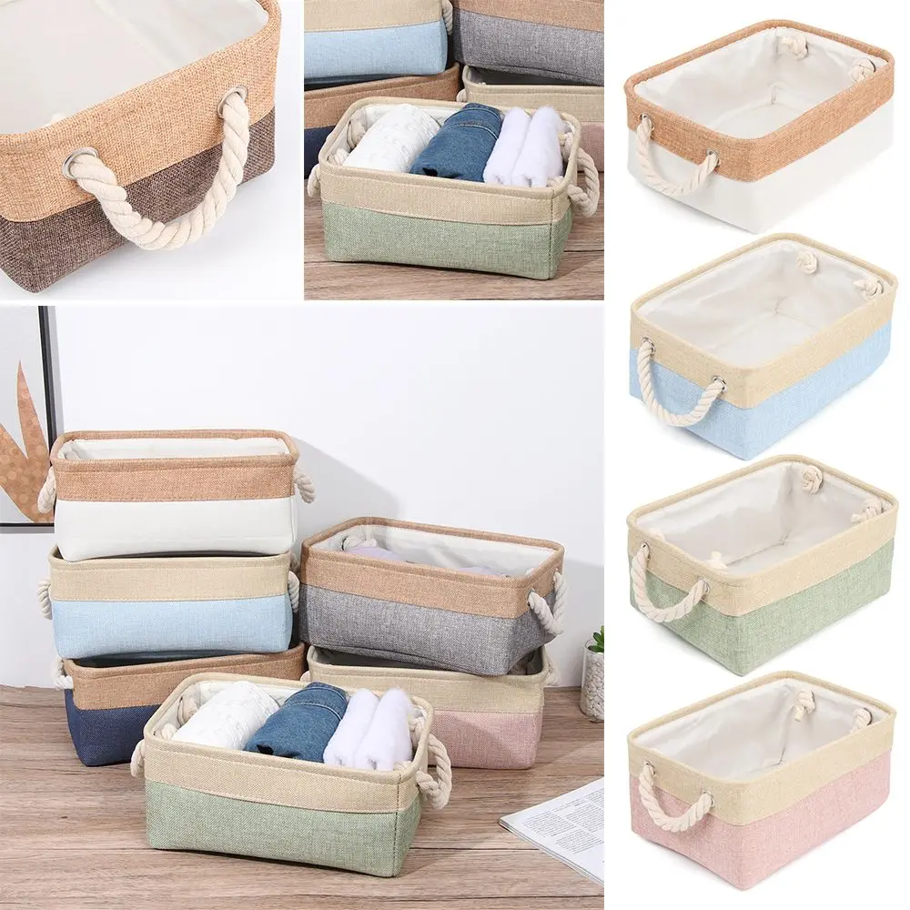 Home Supplies Sundries Sorting Basket Folding Linen Organizer Box Underwear Socks Baby Toys Storage Basket