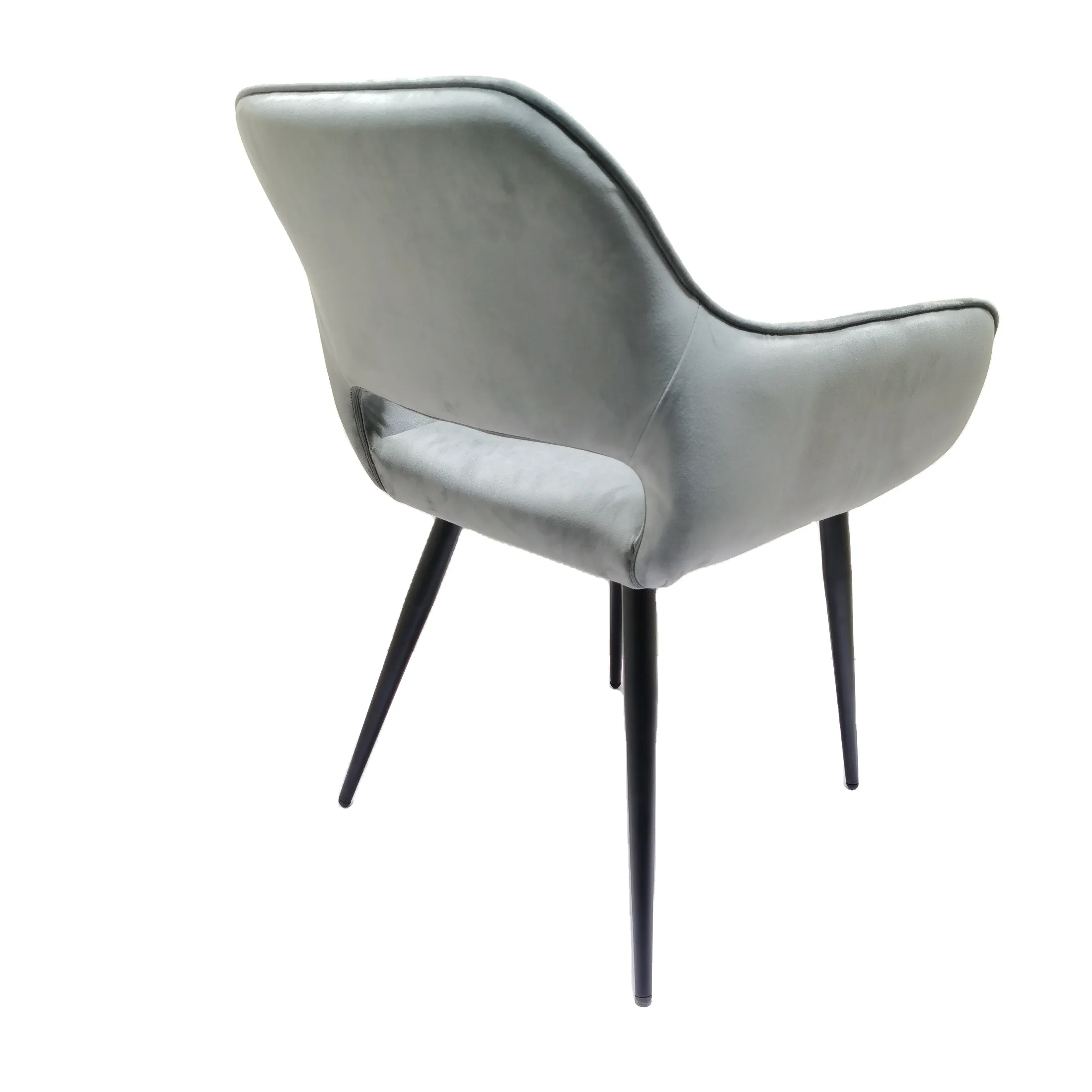 

For High Quality Nordic Style Velvet Dining Chairs Hotel Restaurant Comfortable Cushion Dining Arm Chairs