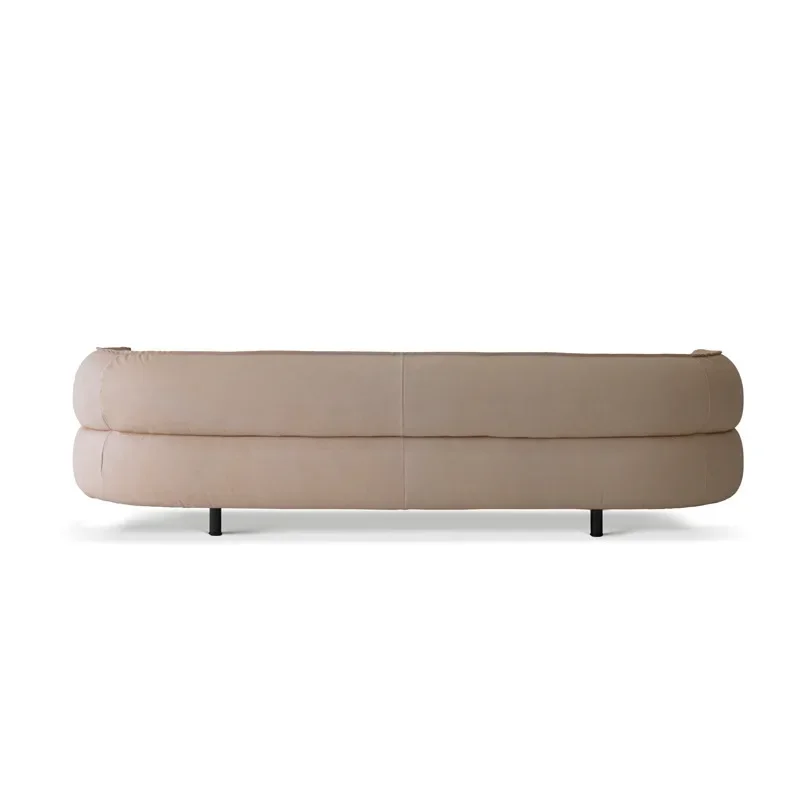 Minimalist light luxury designer furniture creative small apartment model room living room leisure straight row sofa