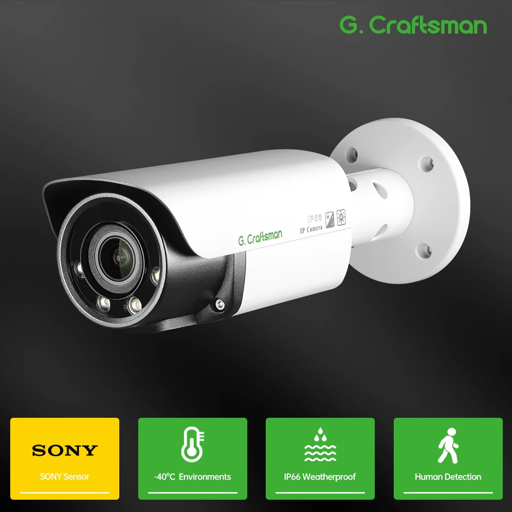 

C-A UHD POE 4mm lens /3.6mm~10mm 12MP IP Camera Bullet 4000*3000 Security S-ONY IMX577 Video Surveillance GA-B3FD-M12S