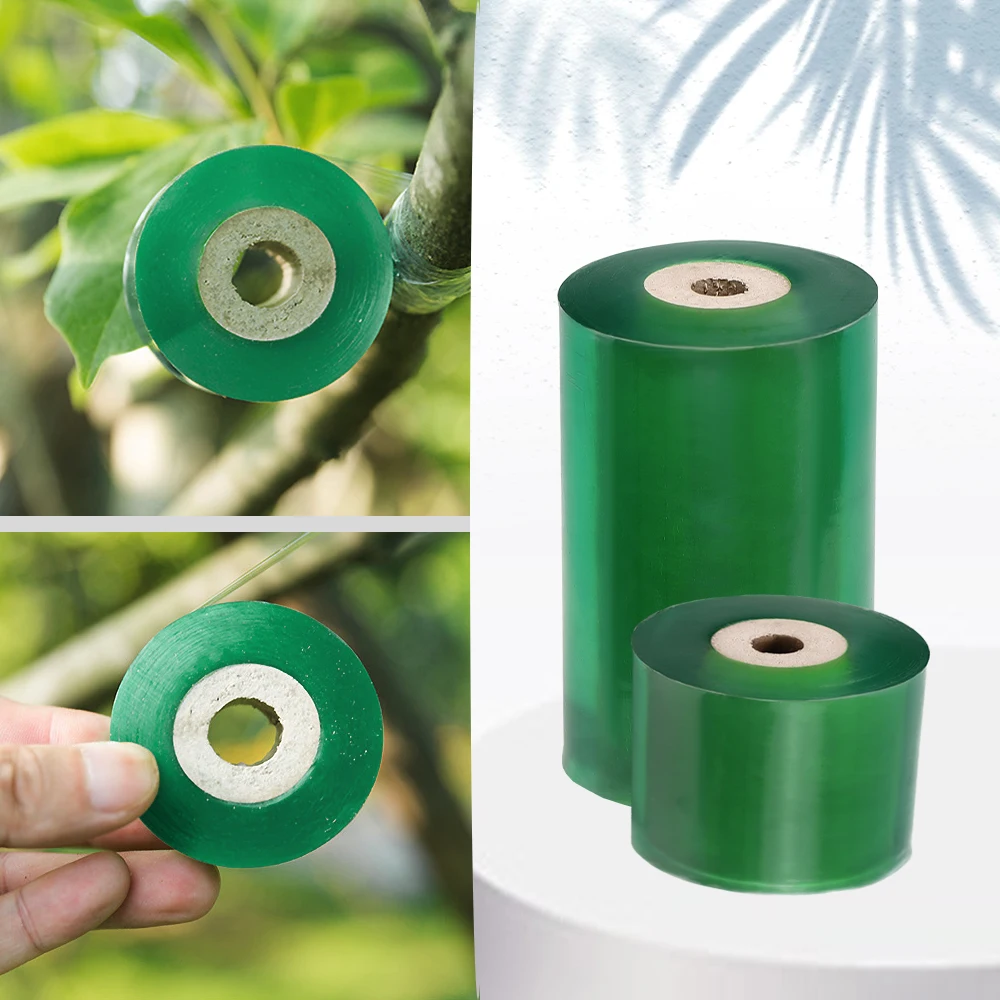 Green Grafting Tape Waterproof Soft Elastic Self-adhesive Garden Plants Repair Films Suitable for Flower Fruit Trees Budding