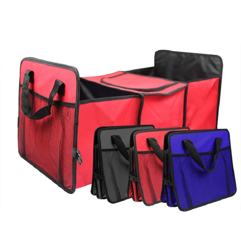 Universal Collapsible Car Trunk Storage Organizer Box Waterproof Aluminum Foil Insulation Foldable Car Trunk Container Bags