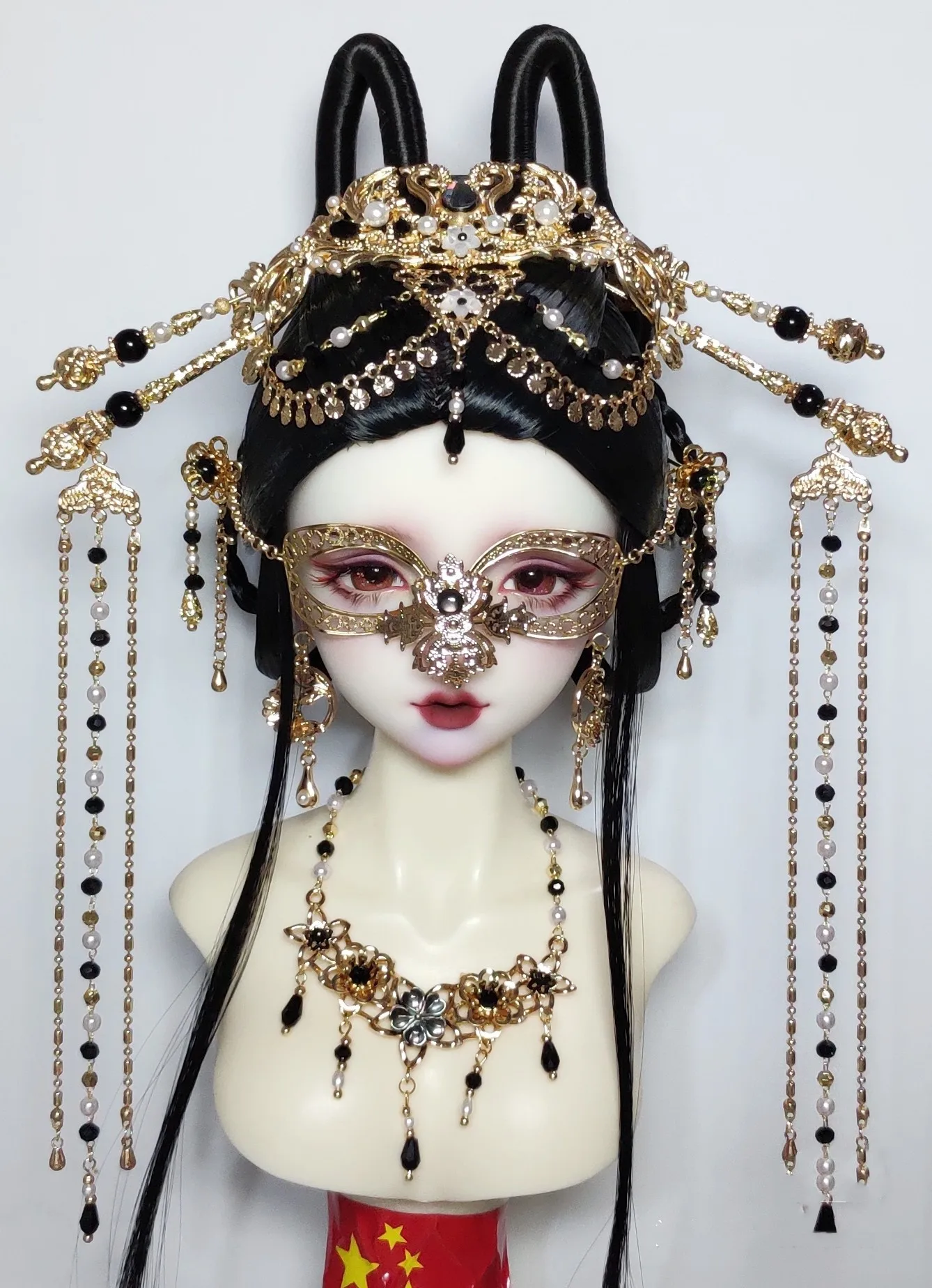 

1/3 1/4 1/6 BJD Crown, Nice Doll Eye Accessories, Earrings, Necklace Headdress Set