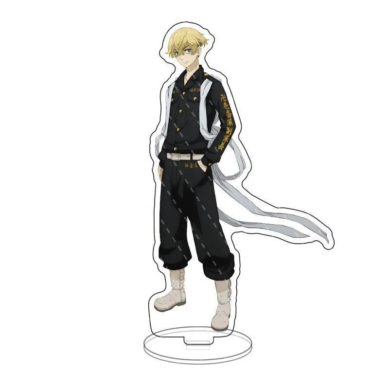 Revengers Acrylic Stand Model Micky Draken Baji Chifuyu Hakkai Figures Black Suit Stands Desk Decor Cosplay Props Gifts