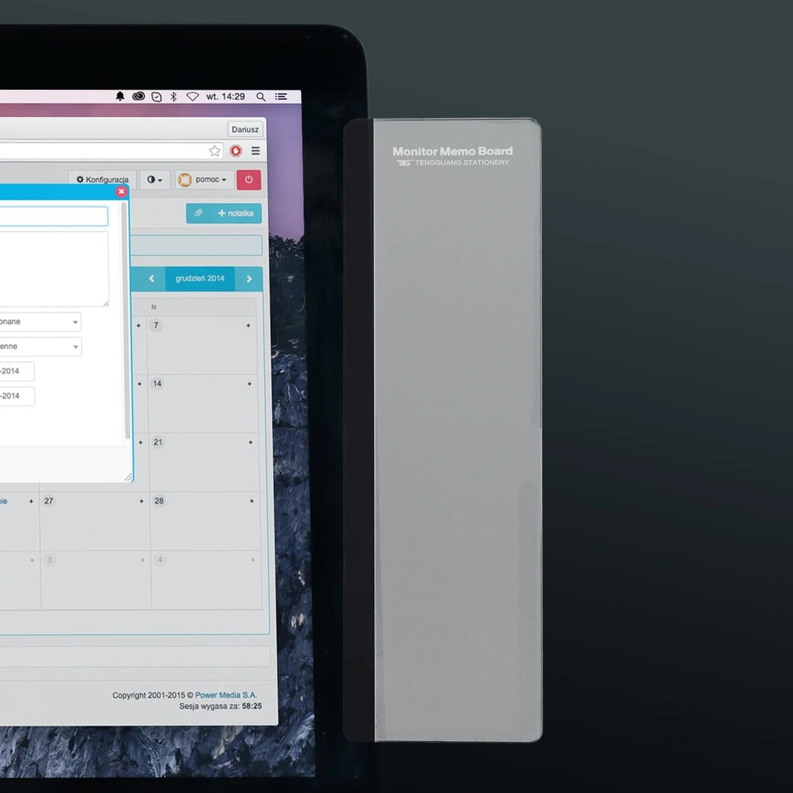 ป้ายอะคริลิคใสสำหรับติดจอคอมพิวเตอร์ ใช้เป็นที่บันทึกข้อมูล ที่จดบันทึกข้างจอ  แบบไร้กรอบ สำหรับติดตั้งบนจอคอมพิวเตอร์ ใช้เป็นที่เตือนความจำ อุปกรณ์สำนักงาน