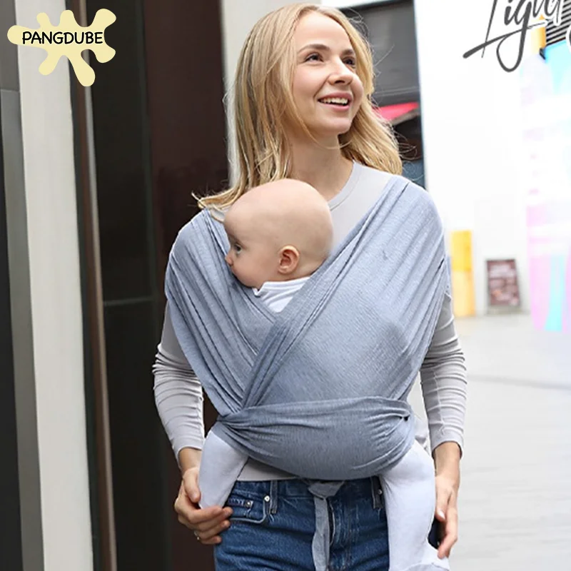 PANGDUBE Baby Wrap Kangaroo for Baby Carrier 100% Polyester Yarn Ergonomic Baby Scarf 0-15 Months Baby Wrap Carrier