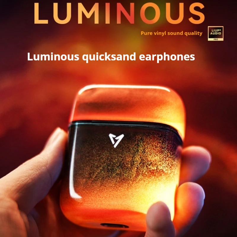 

Liup Luminous Drift Sand No Sensory Delay Active Noise Reduction Sports Games Bluetooth Earphone Suitable for Apple Android