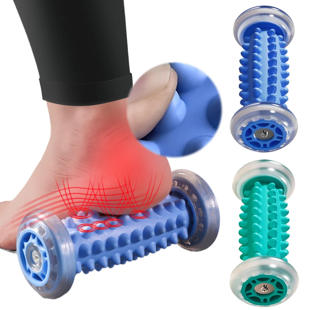 Foot Massage Roller Ergonomic Reflexology Foot Massager Multifunctional Gym Exercise Massage Tool for Deep Tissue Muscle Massage