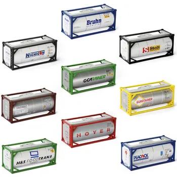 Evemodel Konteyner C8723 1 Birim HO Ölçekli 1:87 20 'Tank 20ft Tanktainer Nakliye Intermodal Konteyner