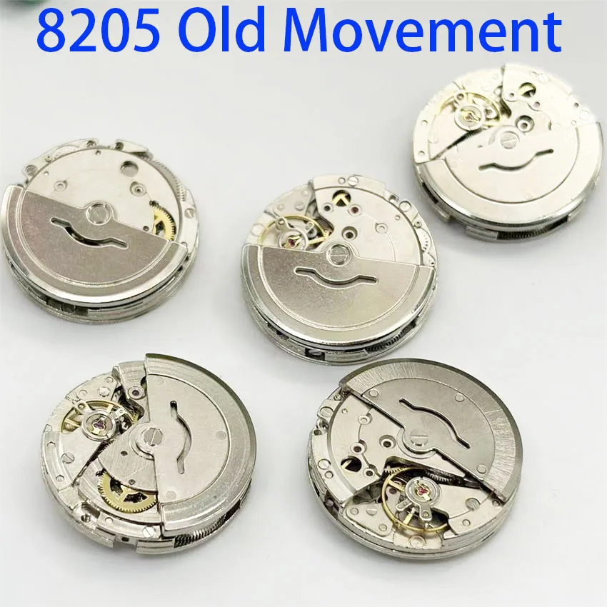 5PCS 8205 Domestic Automatic Mechanical Watch Movement Set for Beginners Dismantling Repairing Practice Old Broken Watches