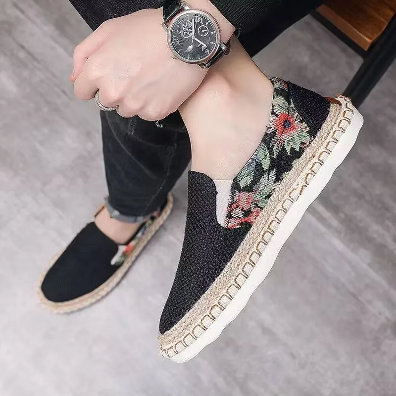 

Мужские парусиновые туфли Весна-Осень 2026: удобные, с мягкой подошвой, дышащие, для отдыха и прогулок, нескользящие, дезодорирующие