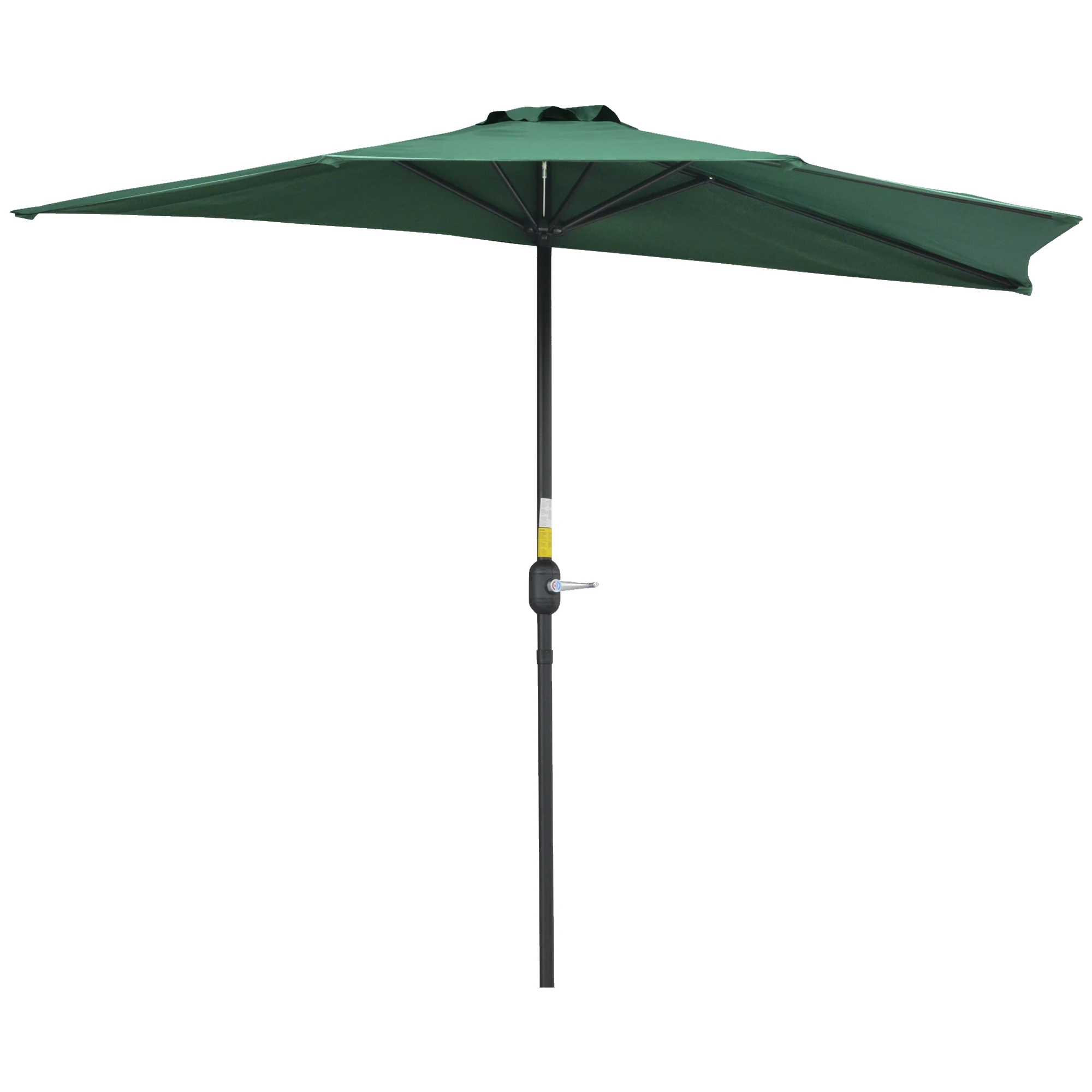 Outsunny Tuinparasol Parasol met Halfronde Buitenslinger 269X138X236