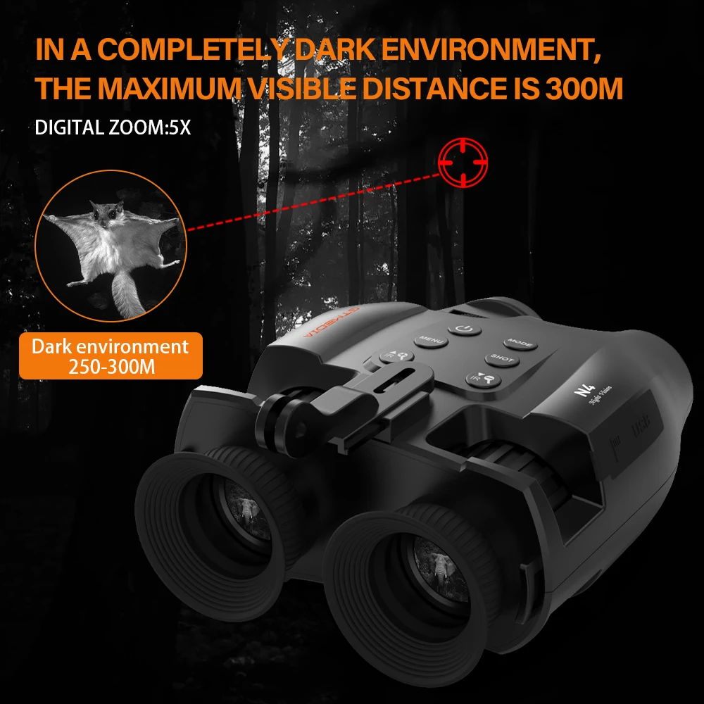 GTMEDIA N4 HD Screen Binocular Night Vision Device 1080P Video IPX6 Waterproof for Outdoor Hunting Infrared Night Vision Device