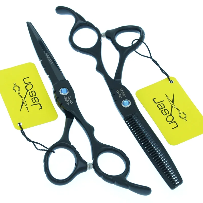 Jason 5.5/6 inch Hair Scissors Japan Steel 440c Hair Cutting Scissors Haircut Set Thinning Shears Hairdressing Scissors A0061D