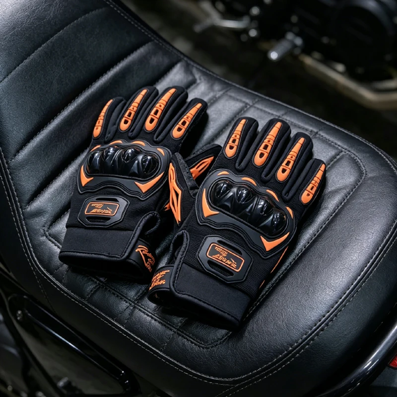 

Motocross Gloves Men Motorcycle Riding Gloves Touchscreen Breathable Full Finger Racing Durable Biker Gloves