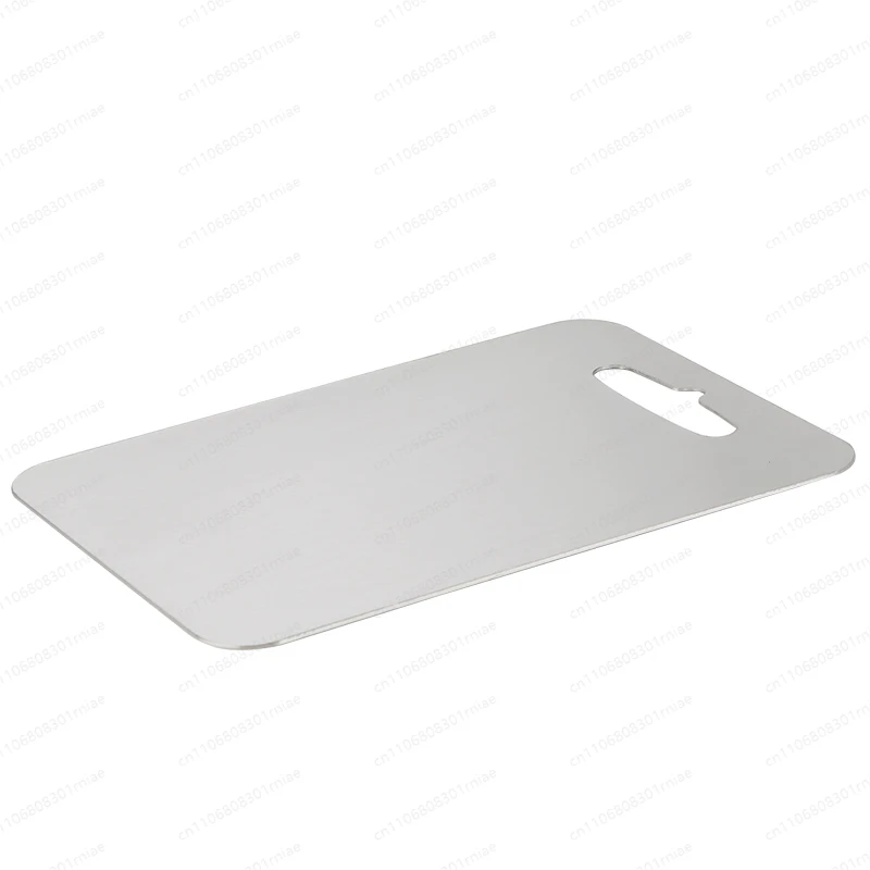 

Trend 2026 New Double Sided Sustainable Stainless Steel Cutting Board Lightweight Dishwasher Safe Portable Handle