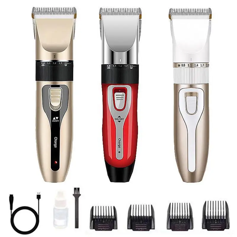 Rechargeable Cordless Hair Clipper Ultra Quiet No Scratch Hair Trimmer for Baby Kids Adult Home Haircut Grooming
