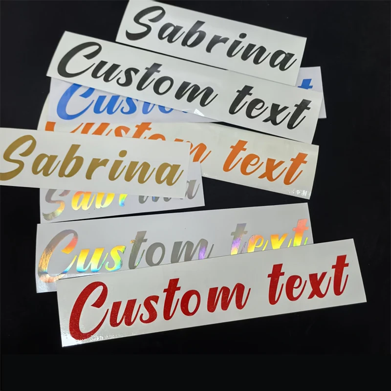 50PCS Custom Transfer Sticker Shiny Gold Silver Company Logo Wedding UV Print Personalized 3D Transfer Sticker