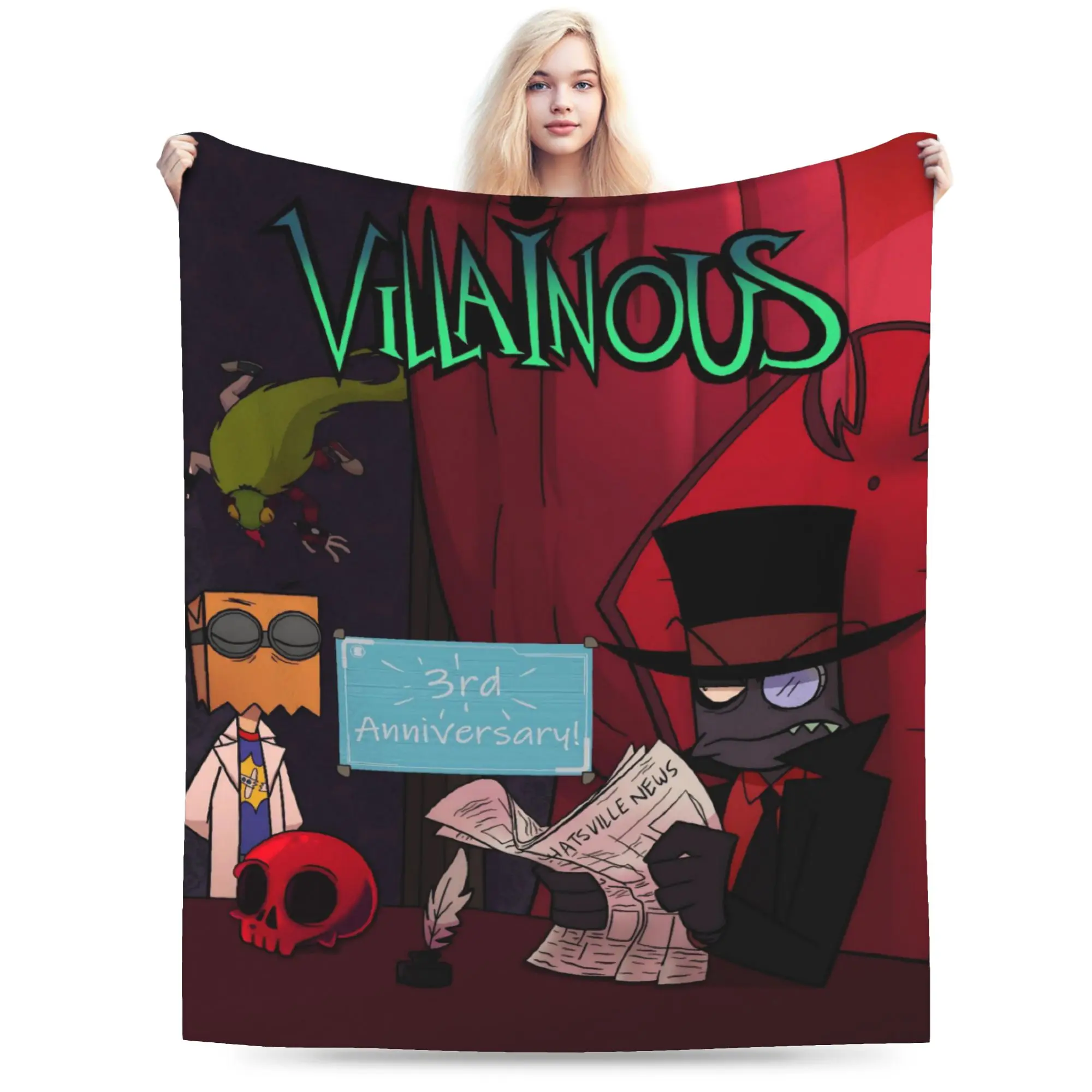 New Arrival Villainous Comdy Blanket Super Soft Fleece  Comfortable Throw Blankets Machine Washable