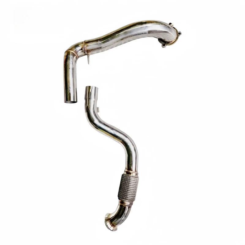 High flow uncatalyzed converter for Mercedes Benz A250 CLA250 exhaust manifold downpipe