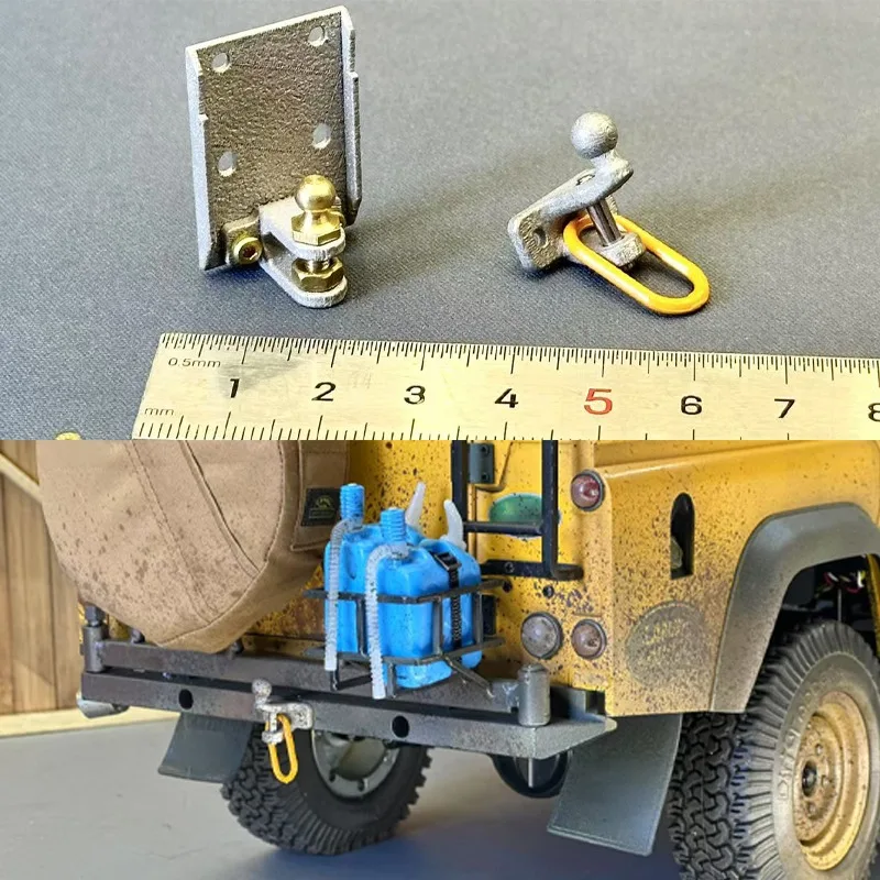 1pcs Metal Trailer Hook for 1/10 RC Crawler Car Traxxas TRX4 Rc4wd DEFENDER Boom Racing Killerbody Br02 Accessories