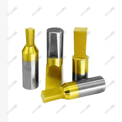 

HSS Square Punch Head CT08 Rotary Broach Cutter 8mm Shank for Steel Cutting