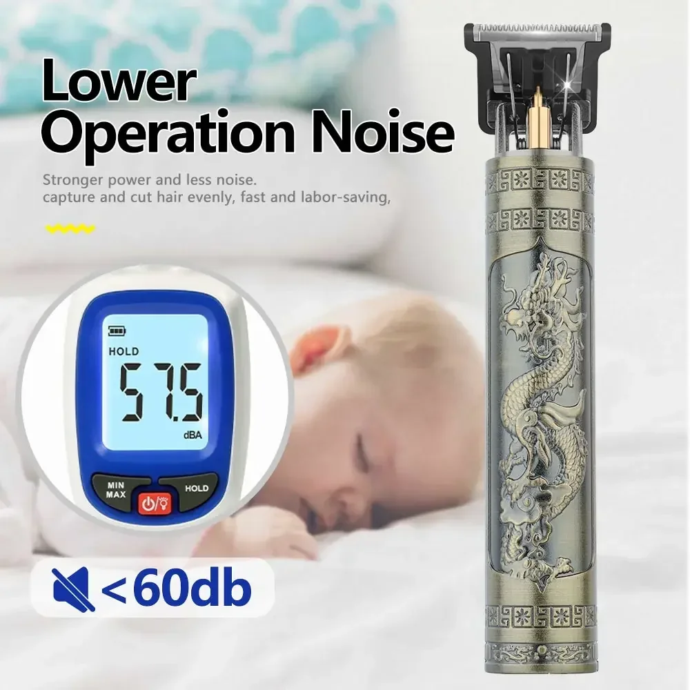 Máquina para cortar cabello eléctrica, cortadora de pelo profesional para hombres, afeitadora recargable, cortadora de peluquero para hombres, peluquero Whal de Buda dragón