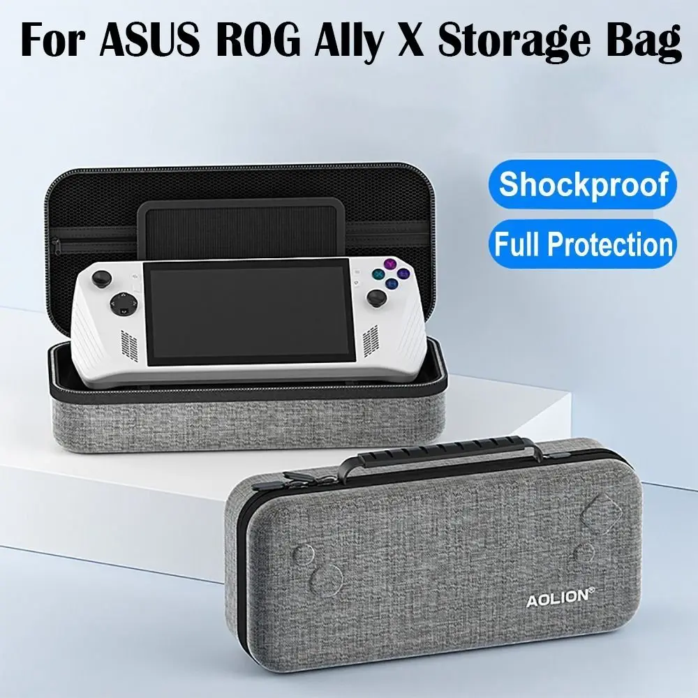 with Bracket Handheld Game Console Box Shockproof Screen Protector Storage Bag Large Capacity Anti Drop for ASUS ROG Ally X 2024