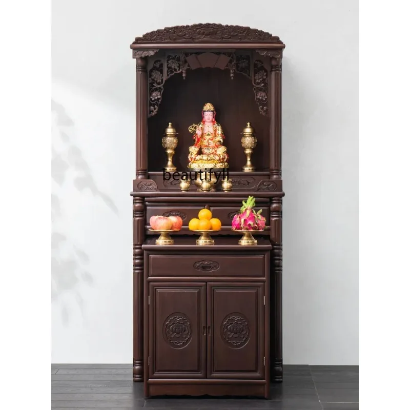 A4567 Modern light luxury small Shentai household Chinese vertical cabinet is dedicated to the God of Wealth cabinet