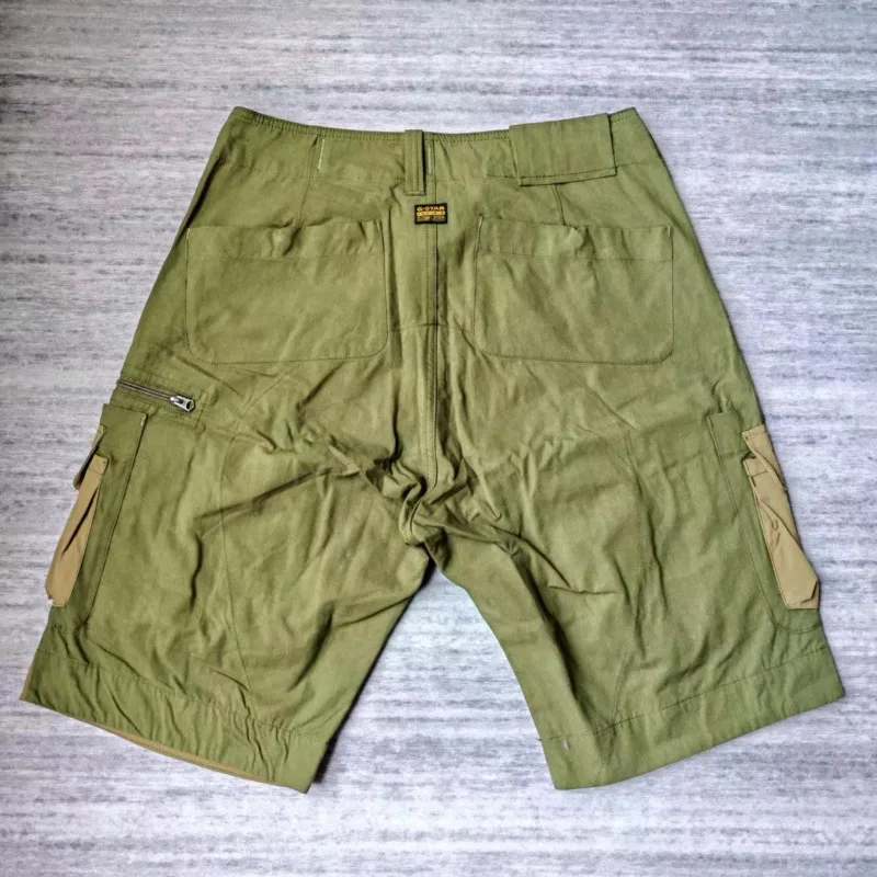 HKSH Summer New Men's Tide Chic Ins Super Star Casual Knee-Length Pants Cargo Shorts Safari Style Color Contrast Caprsi HK25972