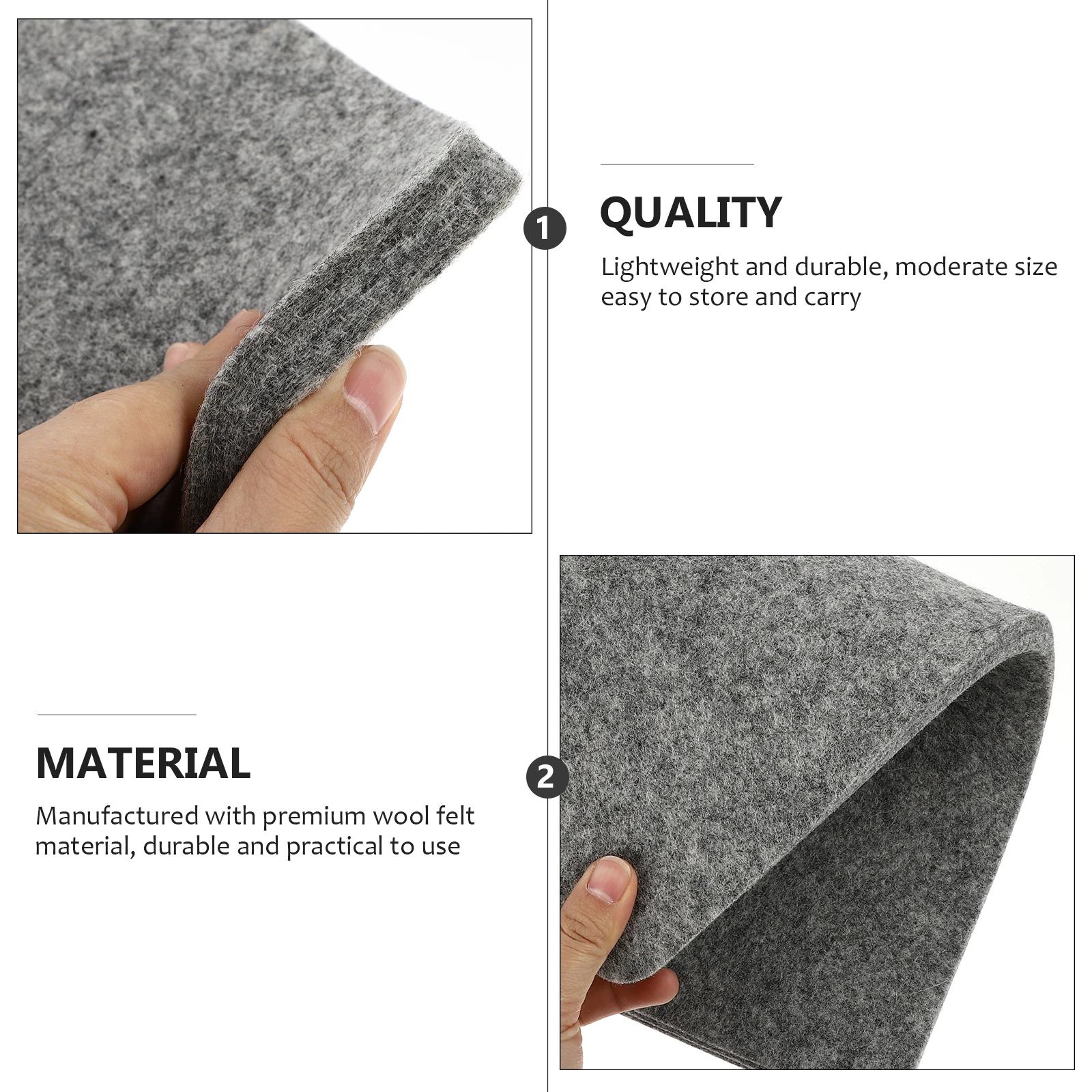 

Premium Wool Felt Ironing Board Heat Resistant Portable Pressing Mat For Clothes Ironing Household Use