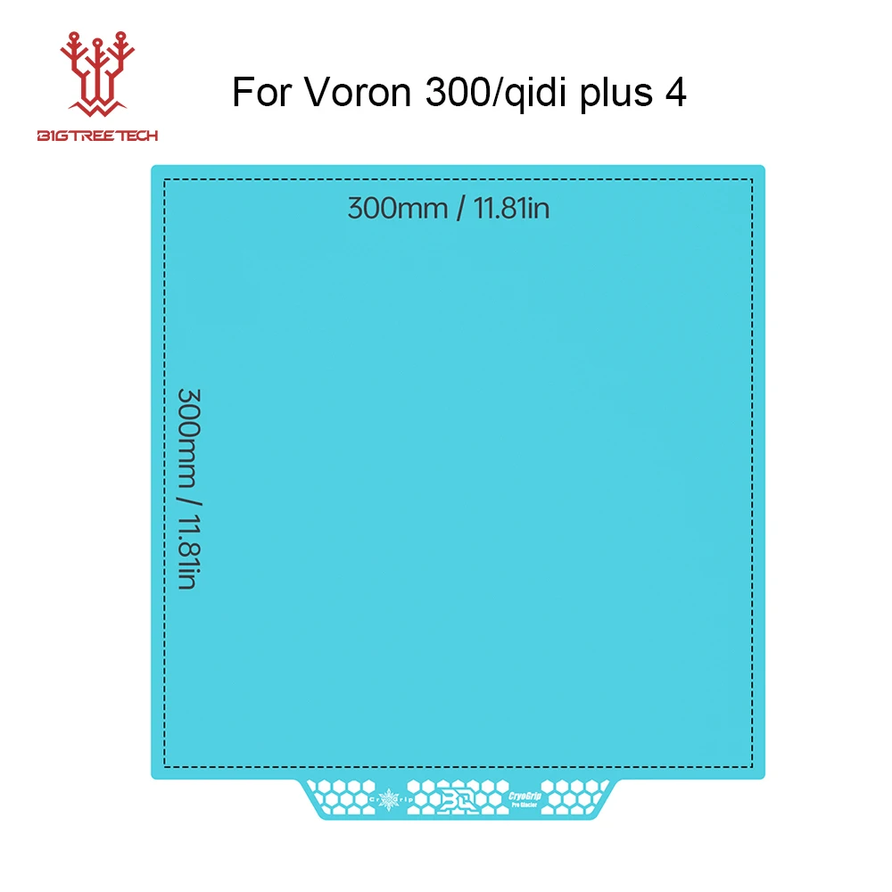 BIQU Panda Build Plate CryoGrip Pro Coating Geen Verstopping Verzinkstaal Dubbelzijdig voor BambuLab X2D Voron Kobra Ender K1 3D Printer