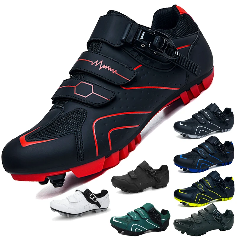 

Cycling shoes road bike men's breathable SPD self-locking non-slip racing car road bike shoes women's off-road MTB bike sneaker