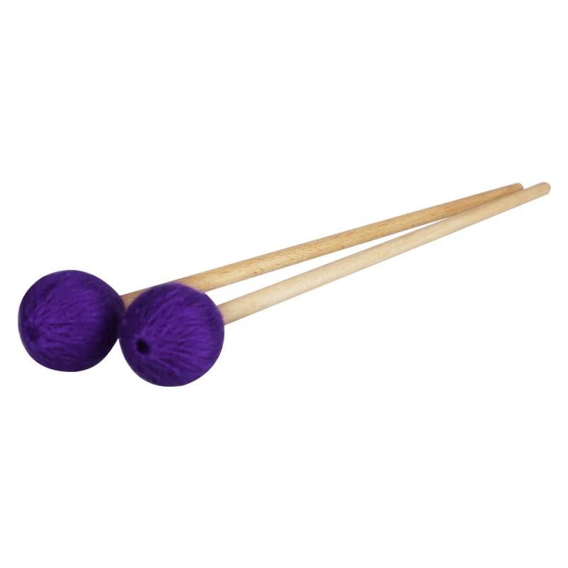 Mallas de palo de Marimba medio, xilófono, Glockensplel, mazo con mango de haya, accesorios para instrumentos musicales