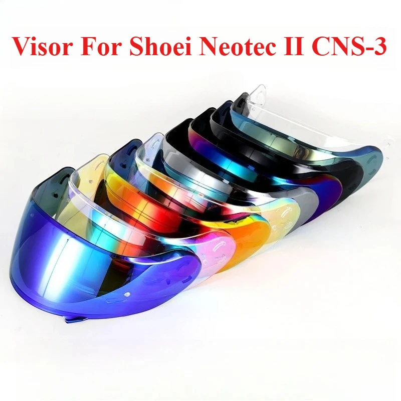 Motorcycle Helmet Visor for Shoei Neotec II CNS-3  Anti-UV Dustproof Helmet Lens Helmet Accessories