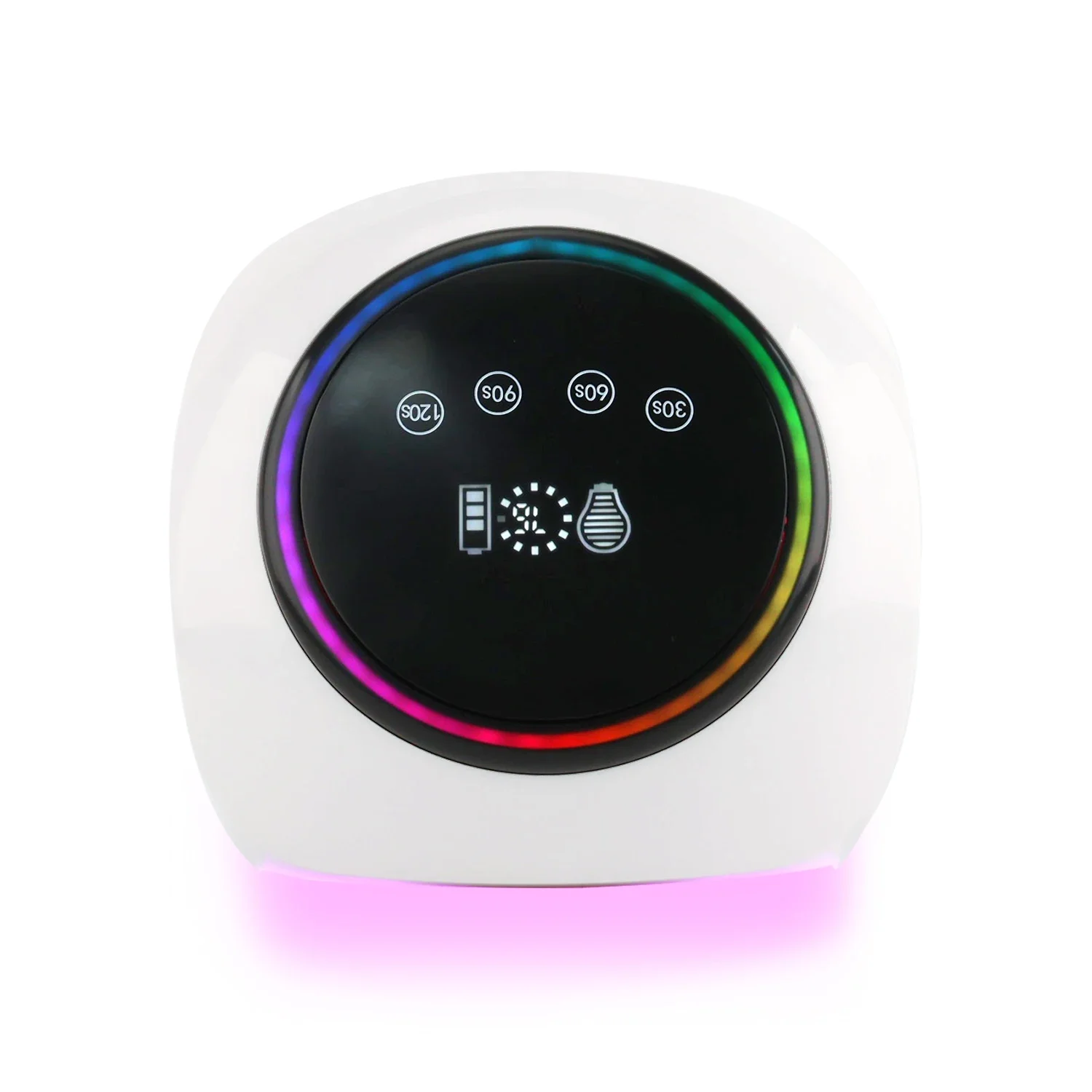 

2025 New Arrival Professional 98W Portable Cordless Uv Led Nails Light Rechargeable Nail Dryer Lamp With Salon for Nails