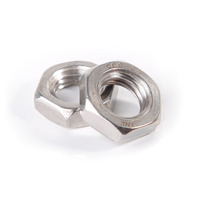 DIN439 304/316 Stainless Steel Hex Thin Nut M6 M8 M10 M12 M14 M16 M20 M24 Flat Hexagon Jam Nut for Bolts Screws Fastener