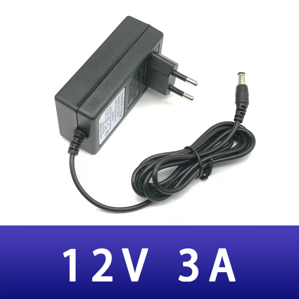 

AC DC Power Adapter 36W 12V 3A 3000MA 5.5*2.1MM EU US AU UK PLUG 100V-240V 220V AC 12V DC Power Supply adapter for CCTV WiFi LED