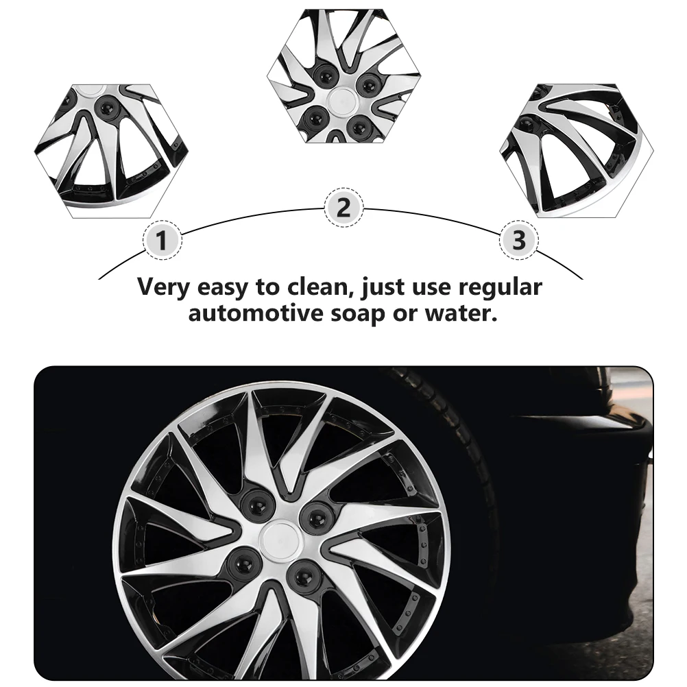 

2Pcs Wheel Hub Decorative Cover Front Hubcap Replacement Auto Hubcaps Dust Proof Covers Rim Styling Accessories Cover