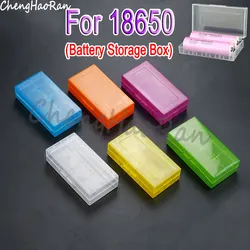 1Piece 18650 Battery Storage Box Hard Case Holder For 2 Sections 18650 Rechargeable Battery Power Bank Plastic Protect Case Box